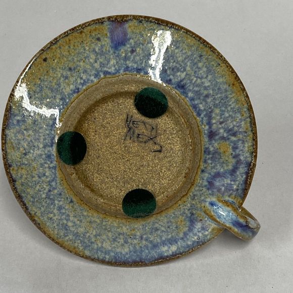 Mexico Pottery Chamber Candle Holder Signed NETZI Hand Crafted Home Decor - Read - Picture 7 of 10